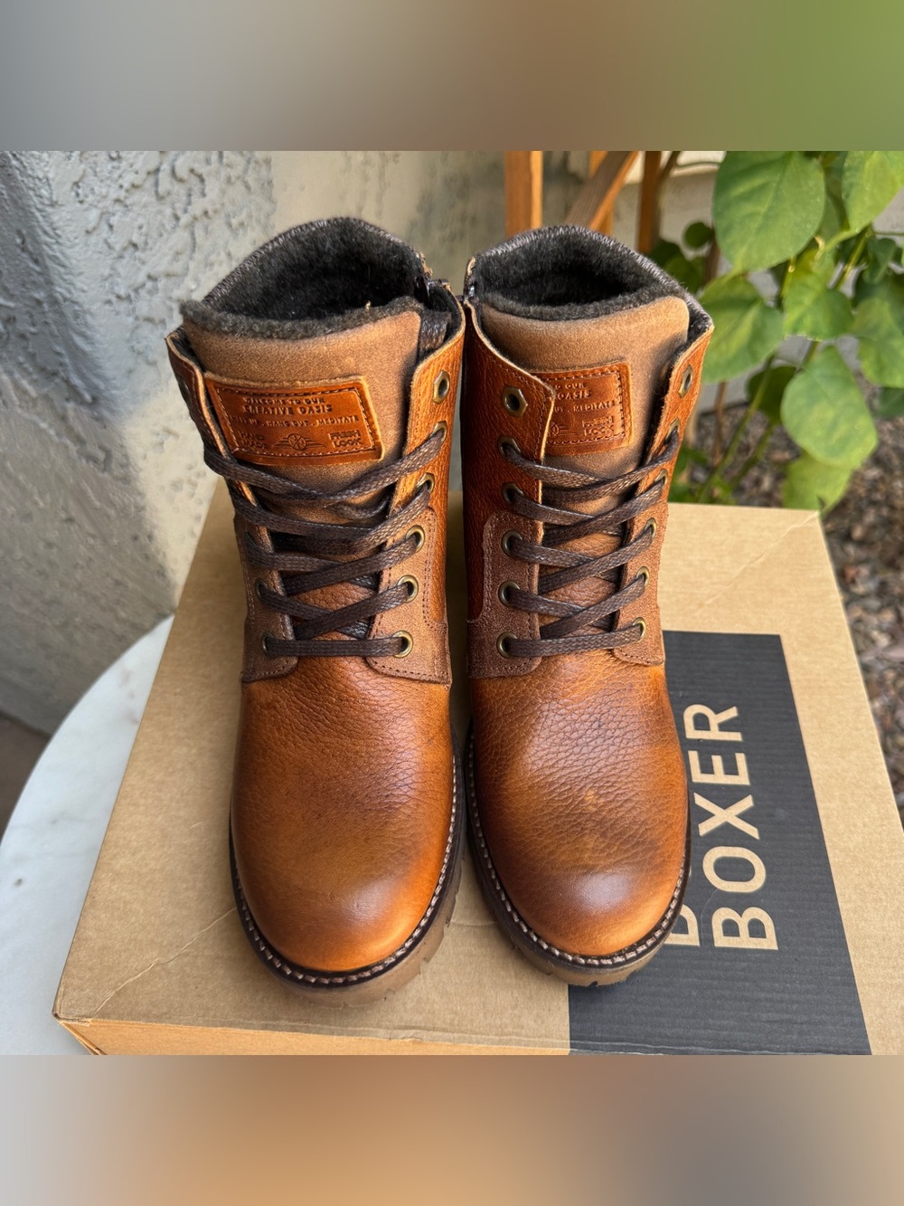 Bull Boxer Cassie Leather Heeled Lace Up Chelsea Boot - Picture 4 of 10